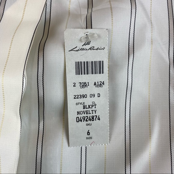 Lillie Rubin Jacket NWT Black & White Print - Picture 11 of 12